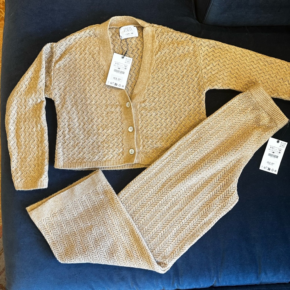 Zara cardigan and pant set